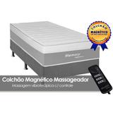 Conjunto Box-Colchão Magnético Memory+Cama Solteiro 88 - A costa rica