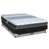 Conjunto Box-ColchãoCastor Bonnel Class+Cama Queen 158