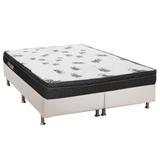 Conjunto Box-ColchãoOrtobom D45 Light+Cama Queen 158