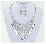 Conjunto brincos e colar estilo choker opções de cores - lançamento - Lifemultiprodutos