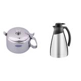 Conjunto Bule com Açucareiro para Café Inox Cheff Brinox Inox