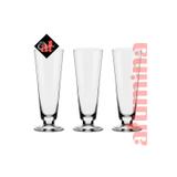 Conjunto c/03 taças de cristal p/ cerveja 380ml - pilsner classic - oxford alumina crystal