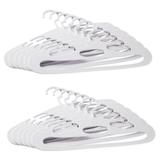 Conjunto Cabides Piccolino 31x4x16,1cm 12 peças Branco - Coza - Brinox