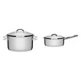 Conjunto Caçarola 1,8L e Panela 1,4L Tramontina 403182 Prata