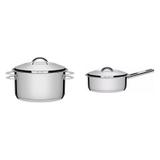 Conjunto Caçarola 1,8L e Panela 4,7L Tramontina 403213 Prata