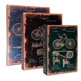 Conjunto Caixa Livro Bike - 3 pçs - Mart