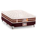 Conjunto Cama Box Casal Castor Silver Star Molas Branco/ Marrom 032x138x188 10872