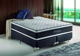 Conjunto Cama Box Meio Casal - Meio Casal 128cmx188cmx35cm Preto e Branco Portinari Estofama
