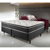 Conjunto Cama Box Queen Size Soft Confort Euro Pillow - 158x198x060 - Ecoflex