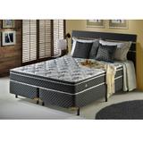 Conjunto Cama Queen Soft Ecoflex Molas Bonnel com Pillow Top 1,58 x 1,98 x 60