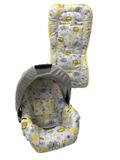 Conjunto Capa Para Bebê Conforto E Capa De Carrinho Safari Amarelo - Alan pierre baby