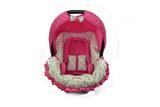 Conjunto Capa Para Bebê Conforto Floral Azul com Rosa Com Acolchoado Extra - Alan pierre baby