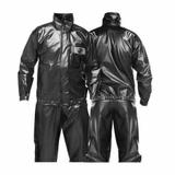 Conjunto Capa Roupa de Chuva Alba Europa Impermeável Preto