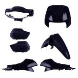 Conjunto Carenagem Pro Tork Biz 100 1998/1999 Azul Biscaia Metálico
