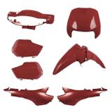 Conjunto Carenagem Pro Tork Biz 100 2002/2003 Vermelho Sapucai