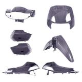 Conjunto Carenagem Pro Tork Biz 100 2002 A 2004 Prata Jappy Metálico