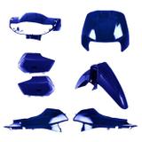 Conjunto Carenagem Pro Tork Biz E Biz+ 100 2002/03 Azul Twister Perolizado