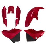 Conjunto Carenagem Pro Tork Moto Ybr 2005/2008 Vermelha
