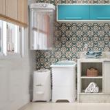 Conjunto Centrífuga Nina, Lavadora Pop Tank e Secadora Solaris 220V Mueller Branco