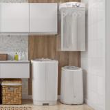 Conjunto Centrífuga Super 5kg Lavadora Big 13kg e Secadora Solaris 8kg 127V Mueller Branco