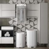 Conjunto Centrífuga Super 5kg Lavadora Family 10kg e Secadora Solaris 8kg 127V Mueller Branco