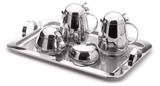 Conjunto Chá e Café Lyr Inox 6 peças Forma