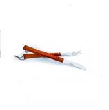 Conjunto Churrasco Faca e Garfo 2 peças Inox Hercules BG3 - Mundial