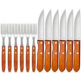 Conjunto Churrasco Mor 3931 Garfo e Faca - 12 Peças