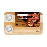 Conjunto Churrasco Teca 48 x 30 cm - Stolf