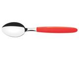 Conjunto colheres de mesa 12 pc ipanema vermelho laminas de aco inox e cabos de polipro tramontina