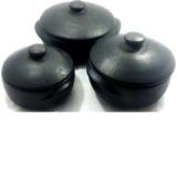 Conjunto Com 3 Panelas de Barro (Nº 1, Nº 2 e Nº 3) - Sisiarte