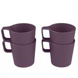 Conjunto Com 4 Canecas Empilháveis Casual Roxo Púrpura Coza - Brinox