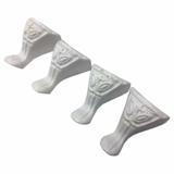 Conjunto com 4 Pés de Bandeja Pata de Elefante 3x2,3x2,3cm - Resina - Resinas