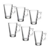 Conjunto com 6 Canecas Cappuccino Experience de Vidro 225ML 6543 LYOR