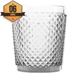 Conjunto com 6 Copos de Vidro 300ml Raoni Bon Gourmet - Rojemac