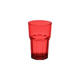 Conjunto com 6 Copos de Vidro Dance Vermelho 310Ml - Lyor