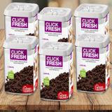 CONJUNTO COM 6 LINDOS POTES PARA MANTIMENTOS CLICK FRESH (6x 1.700ML)