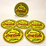 Conjunto com 6 Porta Copos Redondos Coca Cola Atlanta - All classics