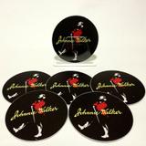 Conjunto com 6 Porta Copos Redondos Johnnie Walker Vermelho - All classics