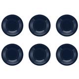 Conjunto Com 6 Pratos Fundos 23cm Floreal Denim Jm14-6028 Oxford