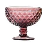 Conjunto Com 6 Taças Coupe Para Champagne Bico De Abacaxi De Vidro Lilás 310ml - Lyor