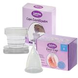Conjunto com Coletor Menstrual Easy Cup Tamanho B + Copo Esterilizador - Lumma