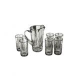 Conjunto com Jarra e 6 Copos de Vidro Miami 1,4L/380Ml - Lyor
