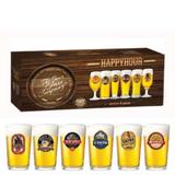 Conjunto Copos De Vidro Para Cerveja Caldereta Press 300ml 6 Peças - Ruvolo