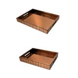 Conjunto de 2 bandejas de espelhos - Btc decor