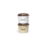 Conjunto de 2 potes alto medio açucar café - Nitron
