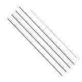 Conjunto de 4 Canudos Retos em Aço Inox e 1 Escova para Limpeza em Nylon Reutilizável - Yazi