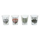 Conjunto de 4 Copos Shot 50 Ml Pick-Ups Chevrolet - Urban