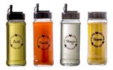 Conjunto de 4 Potes Vidro 330ml (Pimenta/Azeite/Vinagre/Tempero) - Amare - Vetrolar