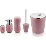 Conjunto de 5 Peças Organização Banheiro - Rosa - Ou